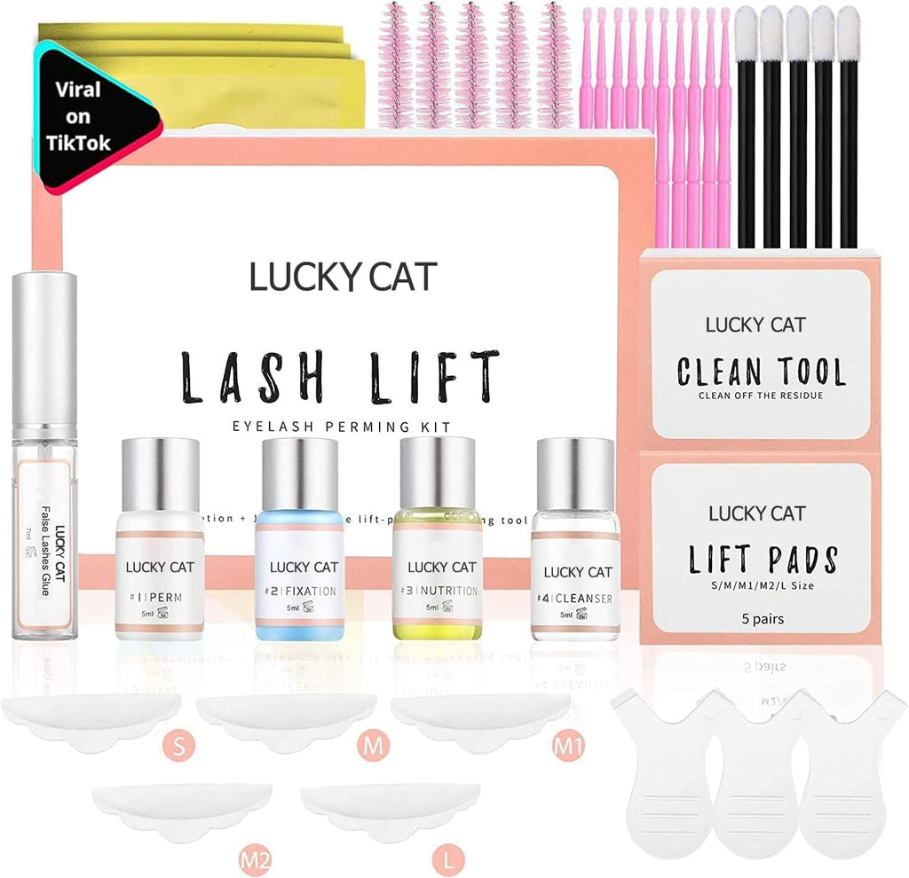 Kit Rehaussement De Cils, Eyelash Lift Et Brow Lift Kit Rehaussement Cils Professionnel, Lash Perming Adapté Pour Un Usage En Salon Et À La Maison