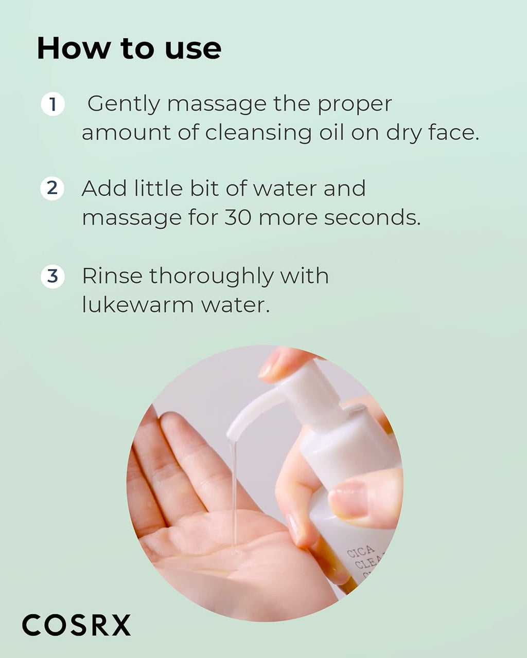 Pure Fit Cica Cleansing Oil, 6.76 Fl. Oz / 200Ml | Light Weight Oil Purifying Centella for Sensitive Skin | CICA-7 Complex, Jojoba Seed Oil