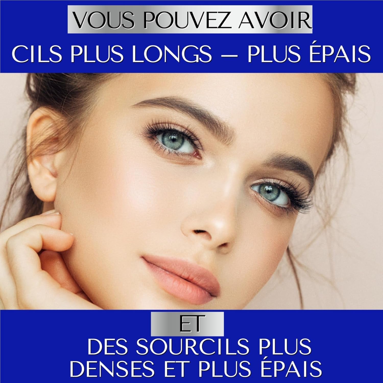 SERUM CILS CROISSANCE 3Ml + SERUM SOURCILS POUSSE 5Ml – Duo Sérum Naturel Croissance Rapide Pour Regard Intense – Longueur Des Cils Et Densité Des Sourcils – Femmes Et Hommes –