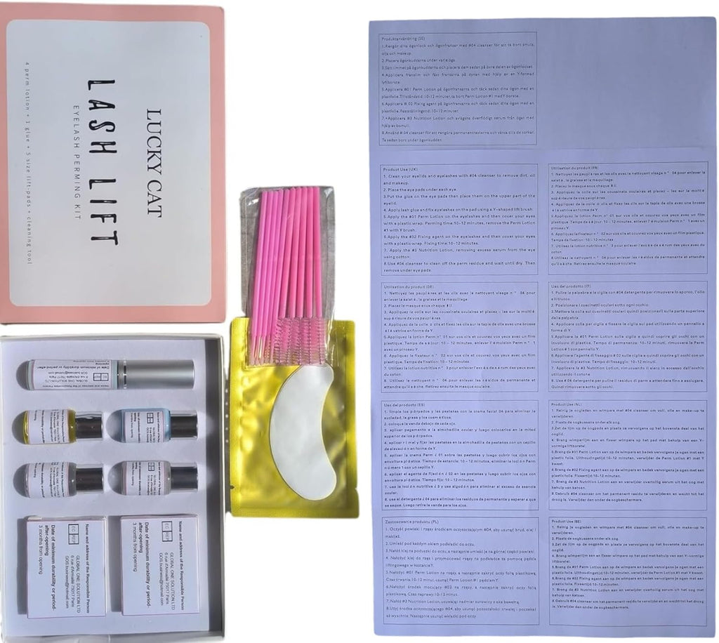 Kit Rehaussement De Cils, Eyelash Lift Et Brow Lift Kit Rehaussement Cils Professionnel, Lash Perming Adapté Pour Un Usage En Salon Et À La Maison