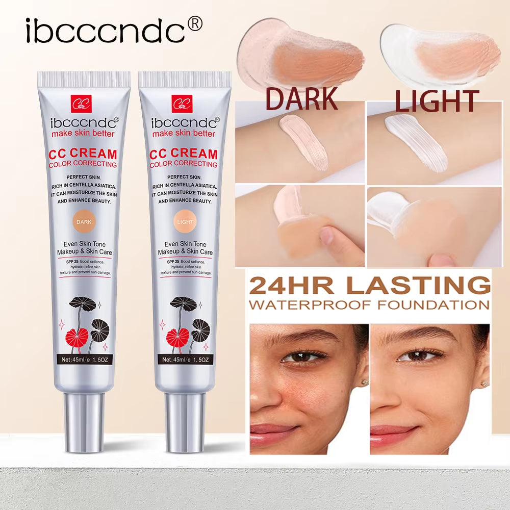 Moisturizing Correcting CC Cream Waterproof Anti-Sweat Makeup before Concealer Lasting Women Makeup Protect Skin Erborian Make