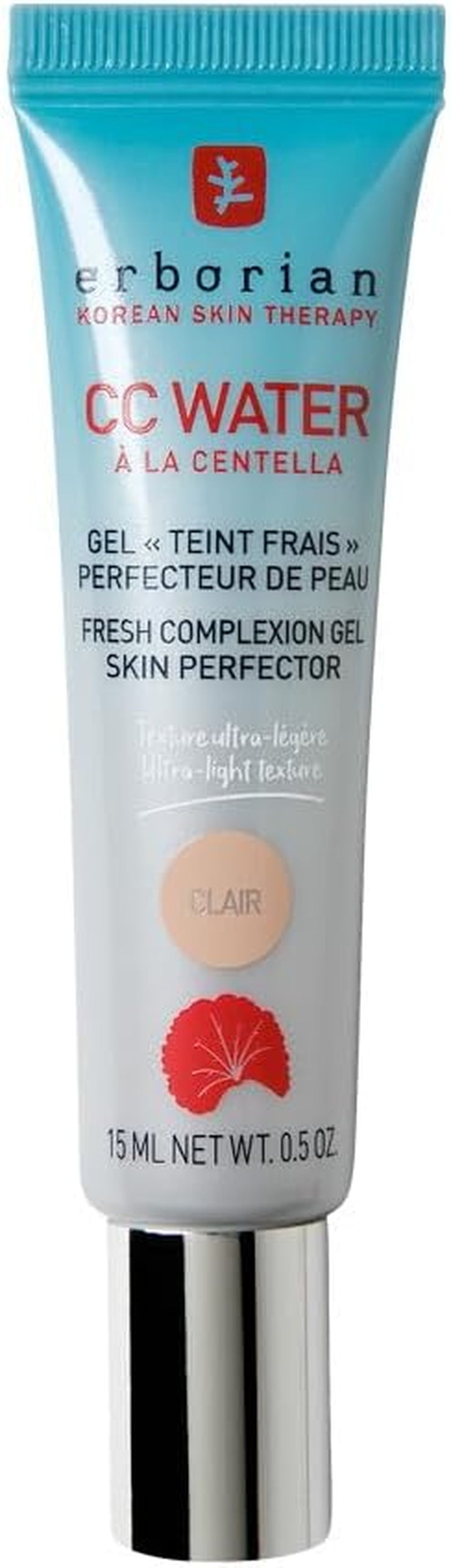 - Crème Teintée CC Water À La Centella Asiatica - Soin Visage Perfecteur De Peau Avec Acide Hyaluronique - Texture Gel Ultra Légère Et Fraîche - Soin Cosmétique Coréen