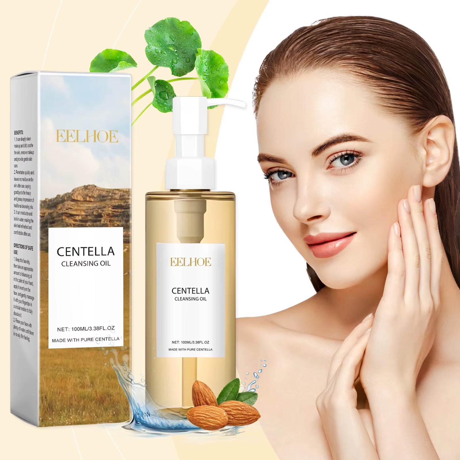 Centella Cleansing Oil Facial Makeup Remover Clean Nose Pores Rejuvenation Face Repair Skin Smooth Hydrating Face Centella Serum