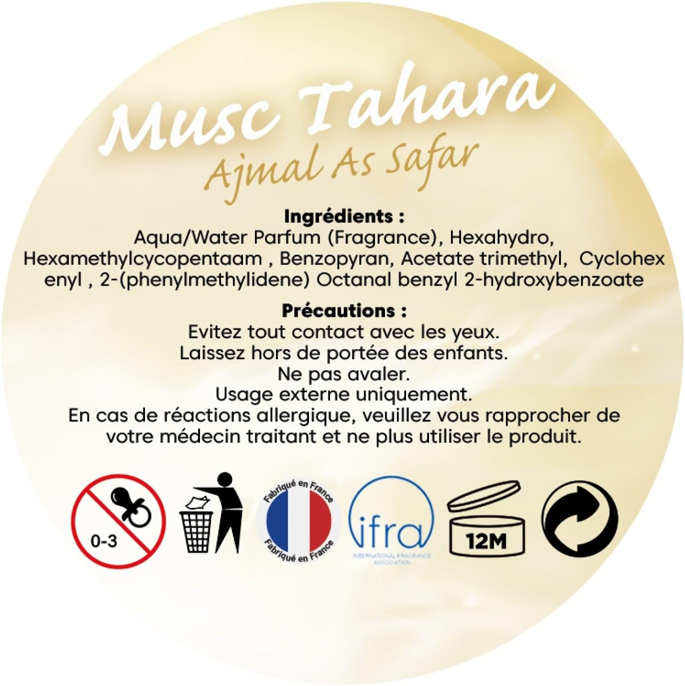 Lot De 2 Musc Tahara Blanc ® Nature Intime 3Ml