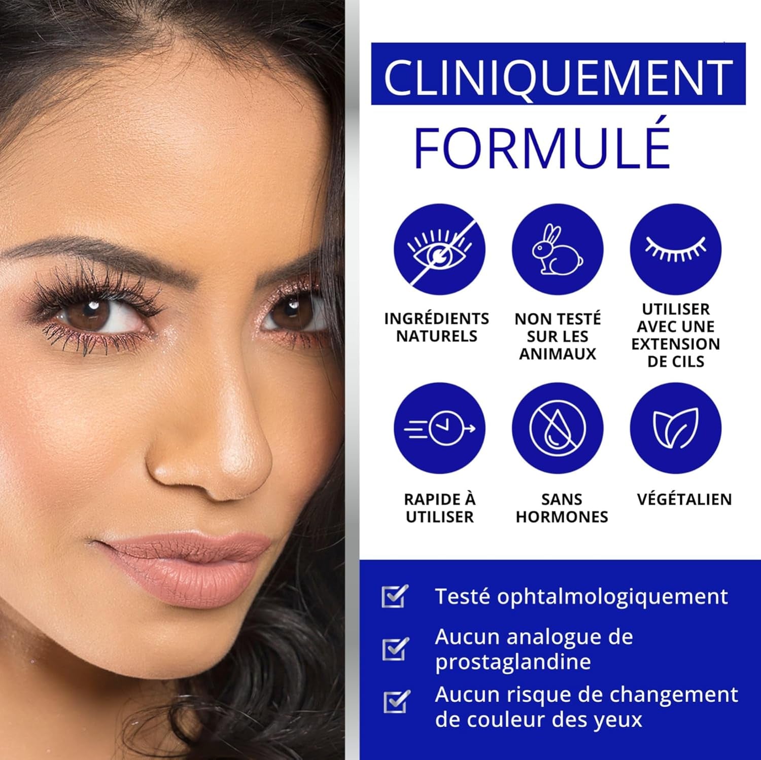 SERUM CILS CROISSANCE 3Ml + SERUM SOURCILS POUSSE 5Ml – Duo Sérum Naturel Croissance Rapide Pour Regard Intense – Longueur Des Cils Et Densité Des Sourcils – Femmes Et Hommes –