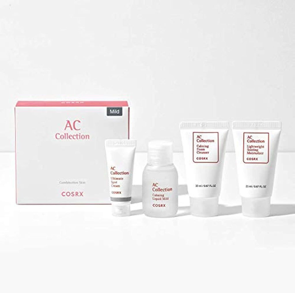 4 Step Intensive Acne Treatment Kit | TSA Approved Travel Size, Gift Set, Trial | Cleanser, Intensive Toner, Spot Cream, Moisturizer