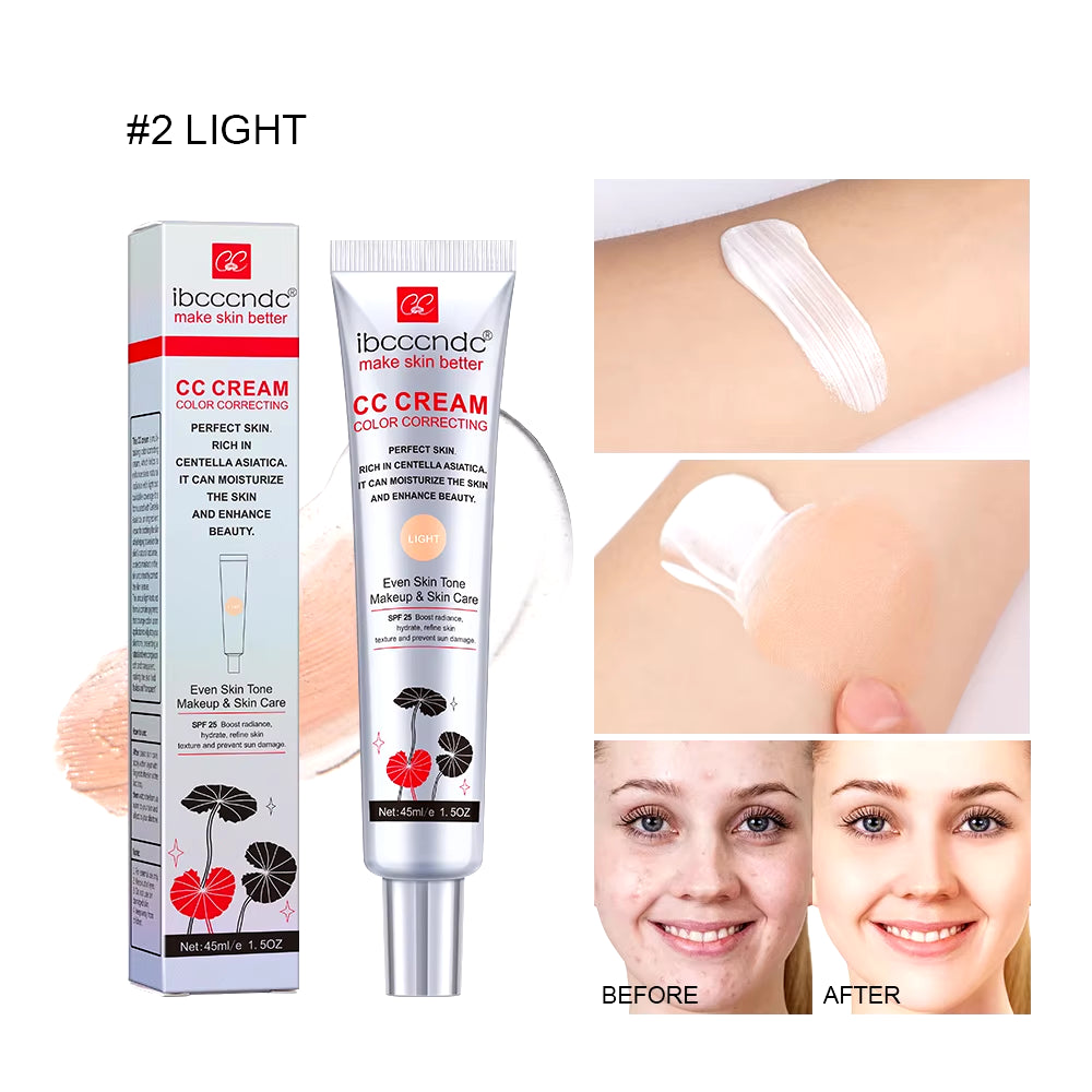 Moisturizing Correcting CC Cream Waterproof Anti-Sweat Makeup before Concealer Lasting Women Makeup Protect Skin Erborian Make
