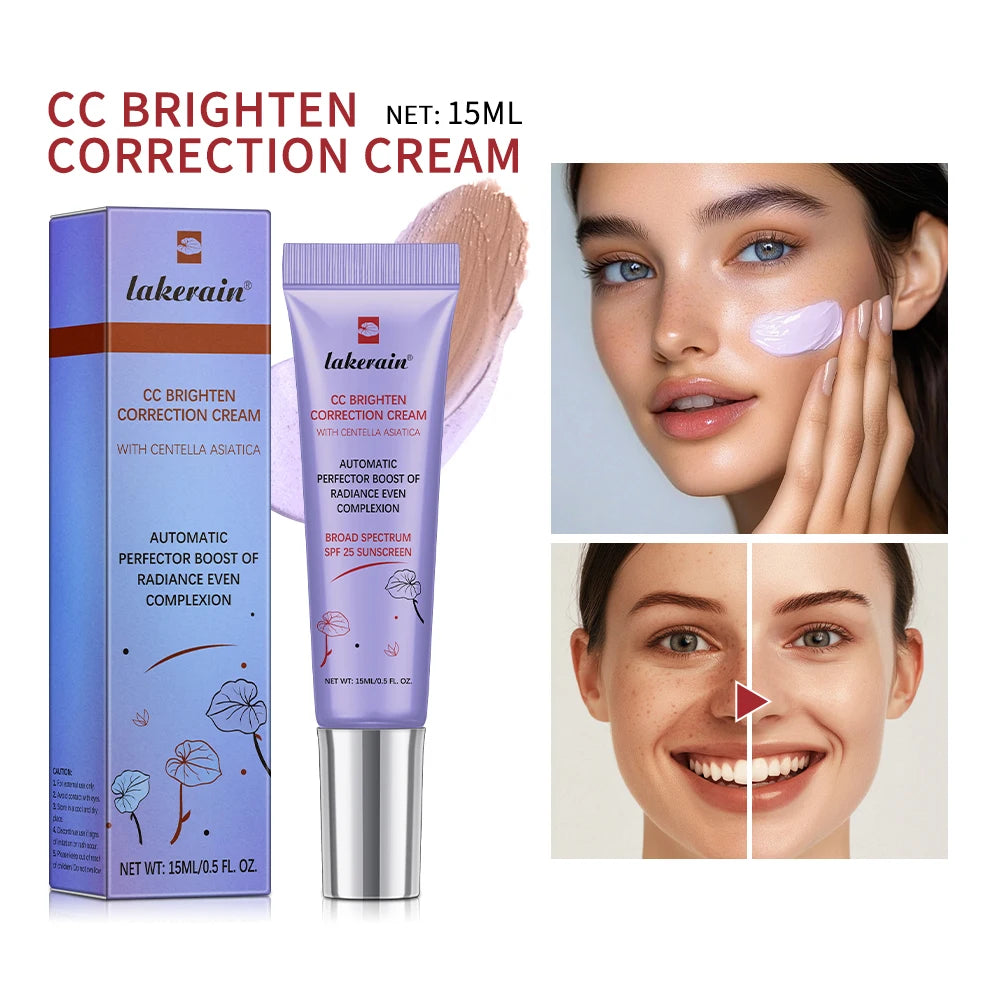 Moisturizing Correcting CC Cream Waterproof Anti-Sweat Makeup before Concealer Lasting Women Makeup Protect Skin Erborian Make