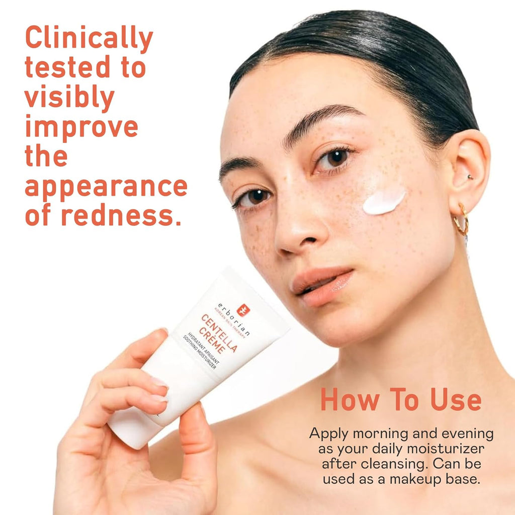 Centella Cream, Soothing Moisturizer, Hydrates for Glowy, Smooth Skin with Shea Butter with Hyaluronic Acid & Glycerin, Korean Skincare