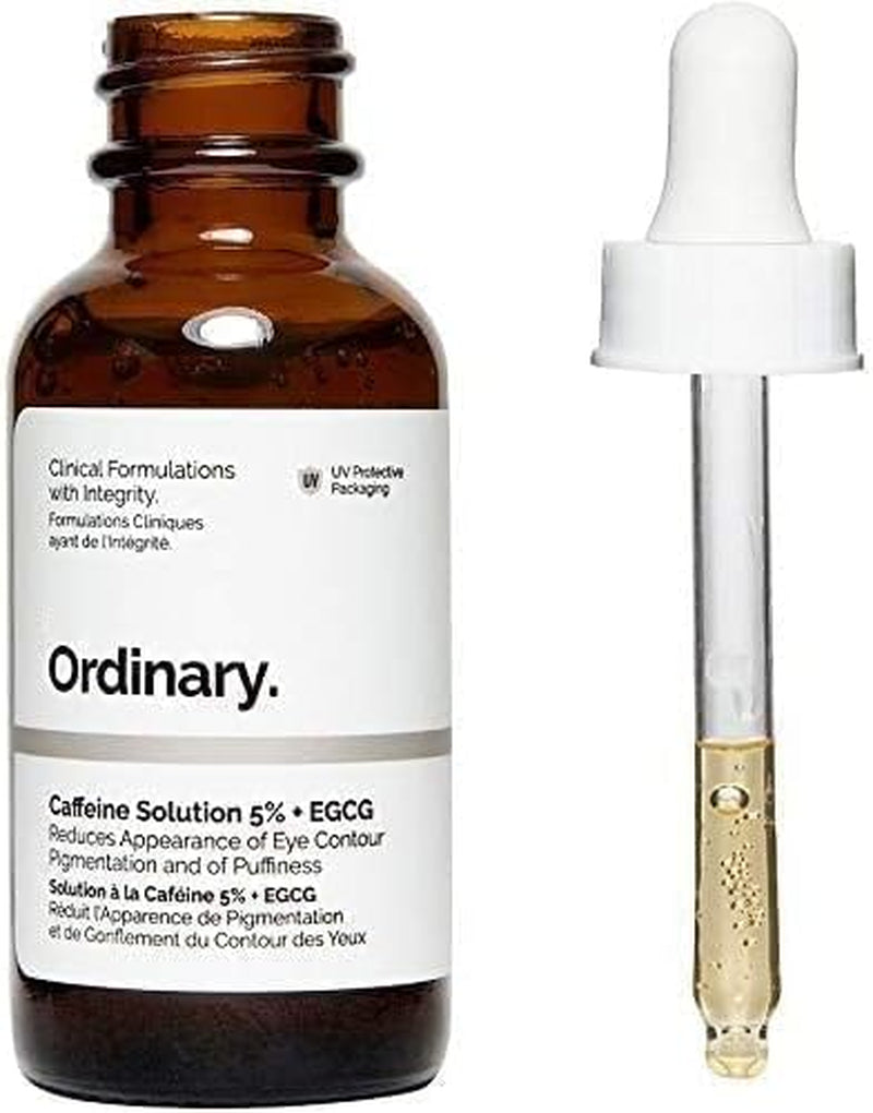 The Ordinary the New Ordinary Lot De 2 Paquets De Niacinamide 10 % + Zinc 1 % Et Solution De Caféine 5 % + Sérum De Contrôle De L'Huile EGCG 30 Ml