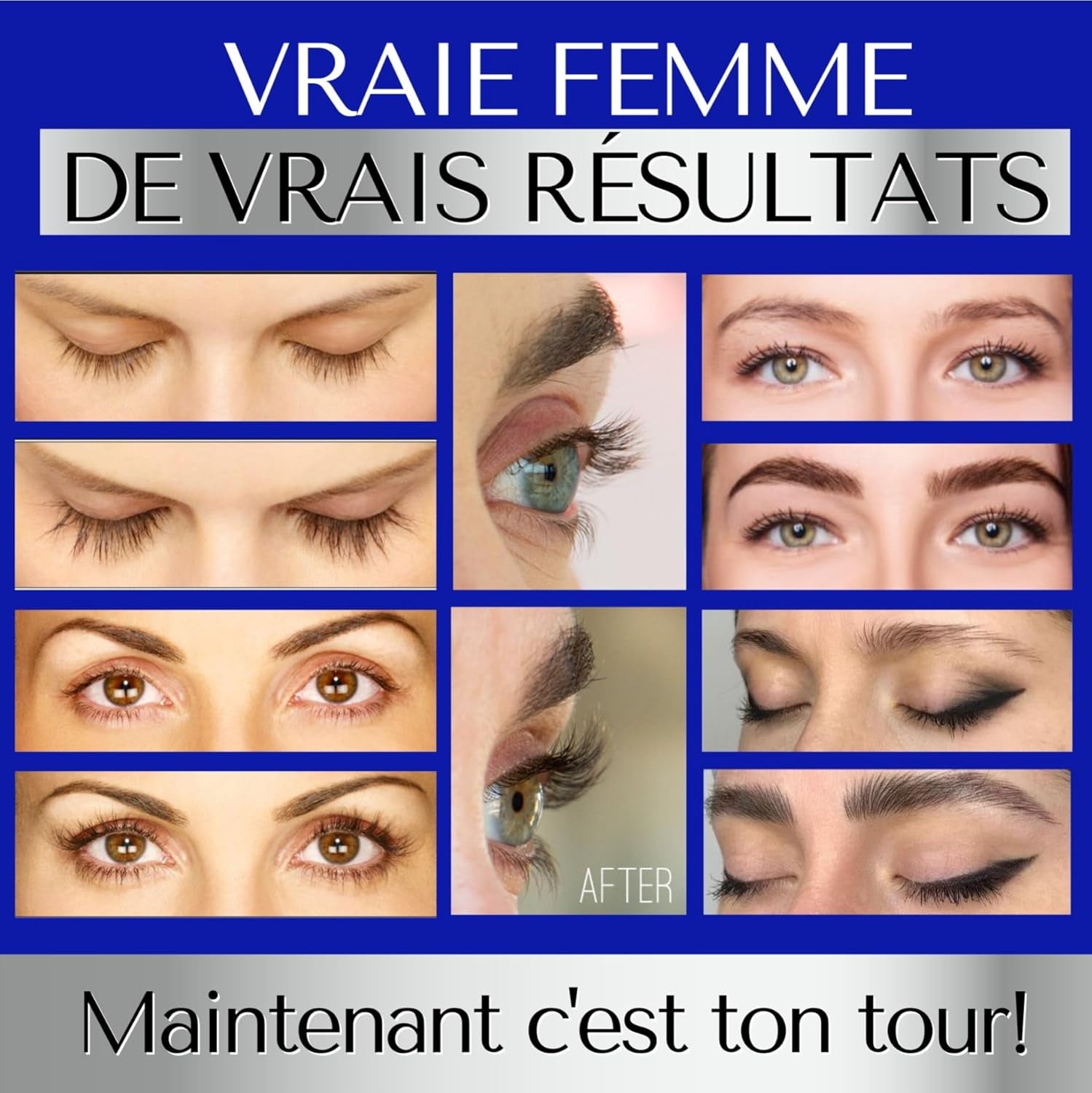 SERUM CILS CROISSANCE 3Ml + SERUM SOURCILS POUSSE 5Ml – Duo Sérum Naturel Croissance Rapide Pour Regard Intense – Longueur Des Cils Et Densité Des Sourcils – Femmes Et Hommes –